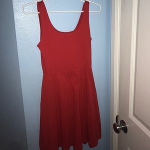 Plain Red Dress