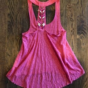 Free people embellished top!