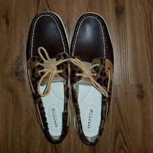 Women's Sperry Leopard Boat Shoes