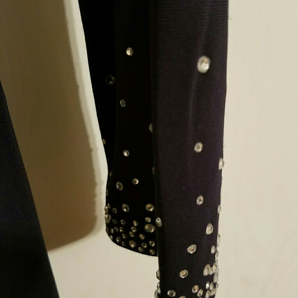 Navy Blue Party Dress - Picture 3 of 3