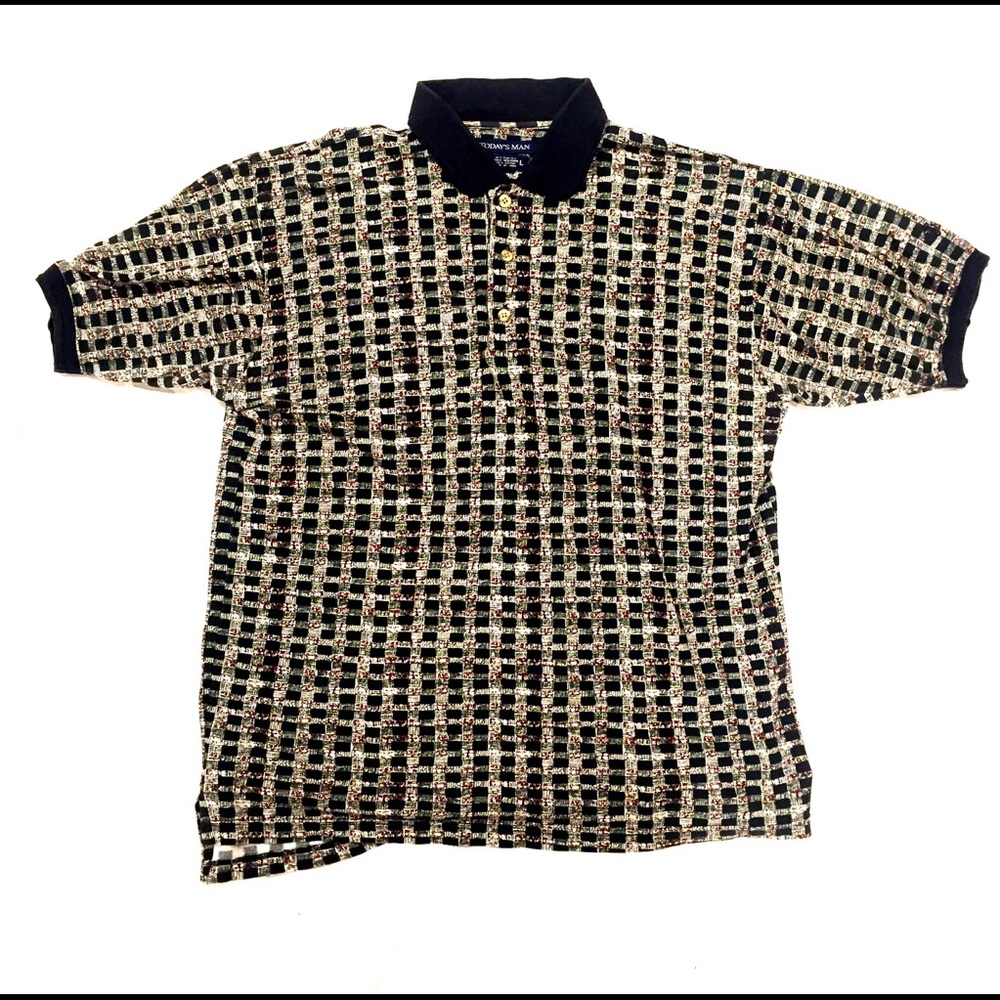 TODAYS MAN LARGE POLO SHIRT MOSS X BURGUNDY