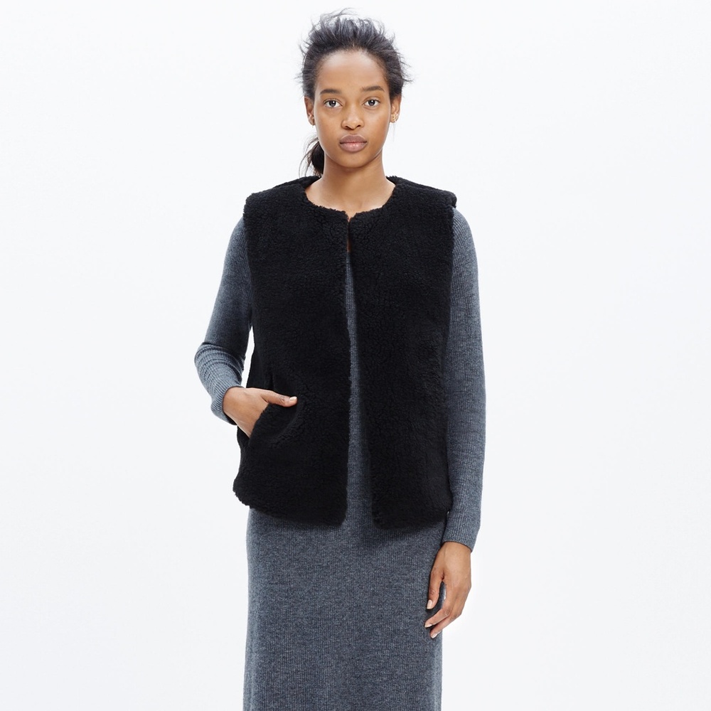 Madewell Faux Shearling Vest
