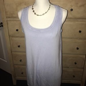 Light blue sleeveless tunic