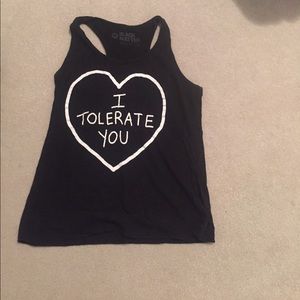 Hot Topic 'I Tolerate You' Tank