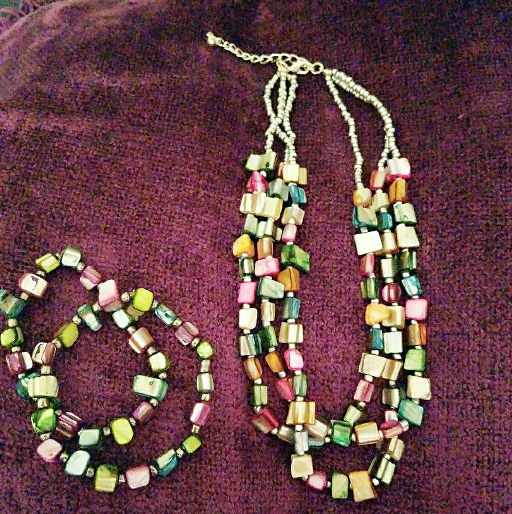 Necklace bracelet combo