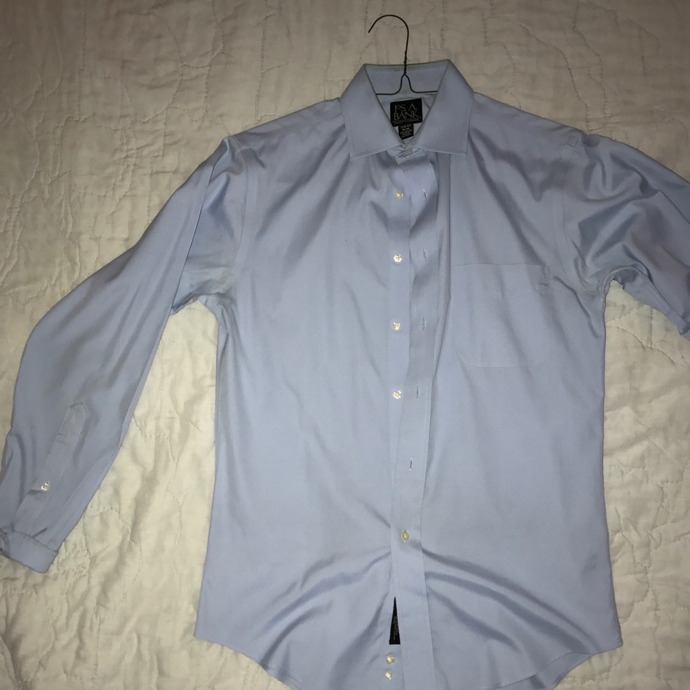 Joseph a bank blue shirt