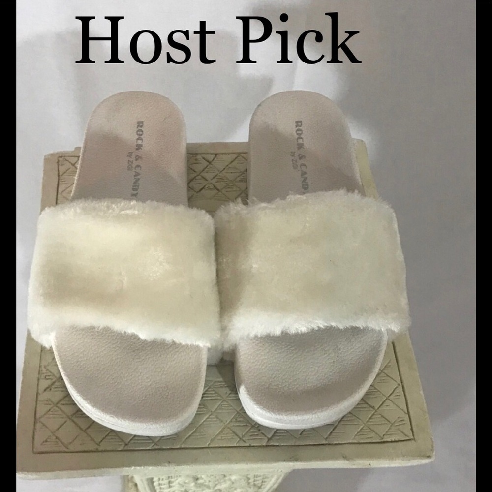 *Sold on another listing! ** Furry white slides