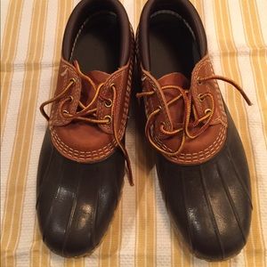 LLBean duck boots 10 M EUC brown