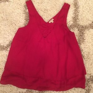 NWOT Red Flowy Tank