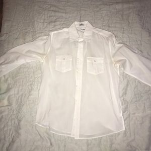 White Calvin Klein dress shirt