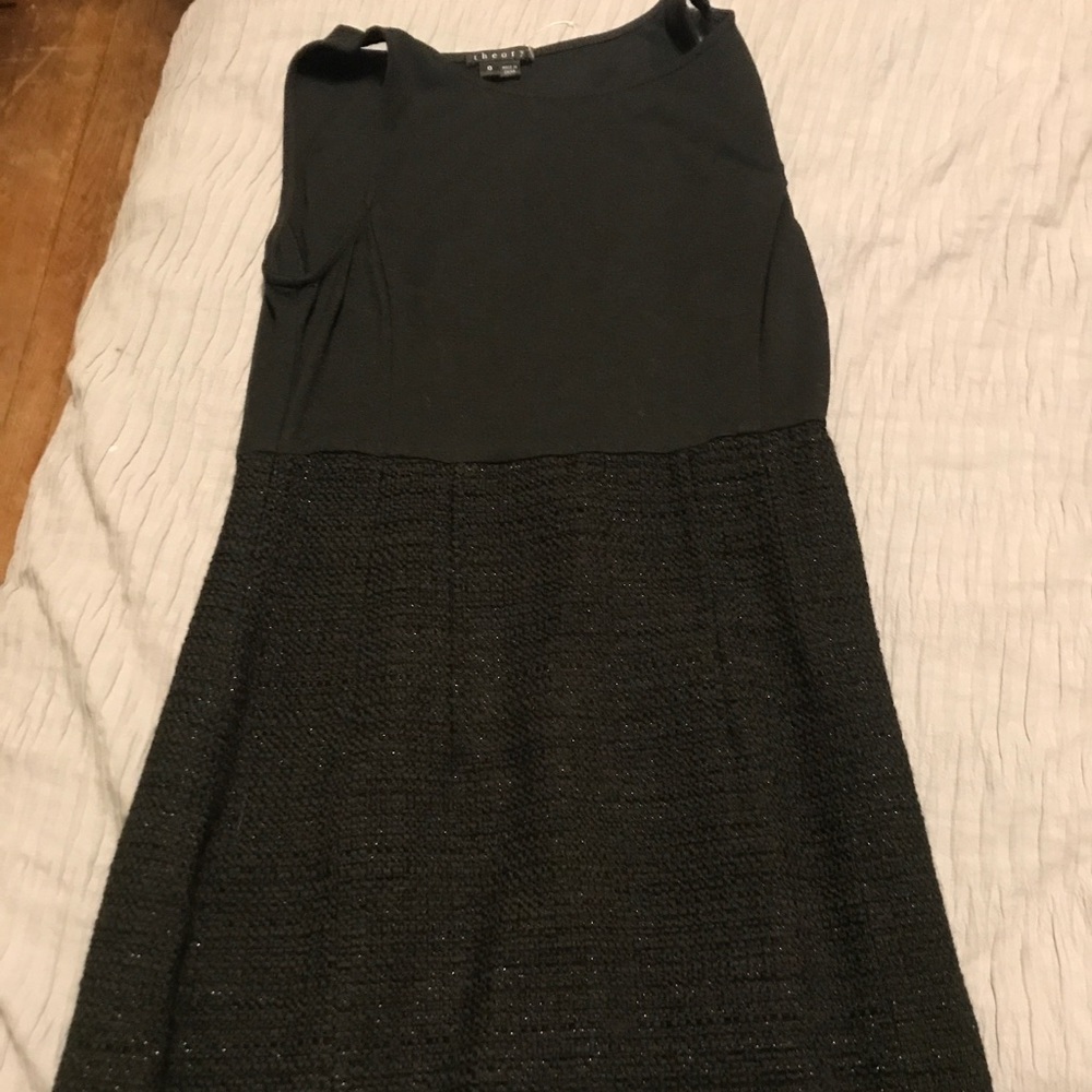 Black theory sleeveless dress
