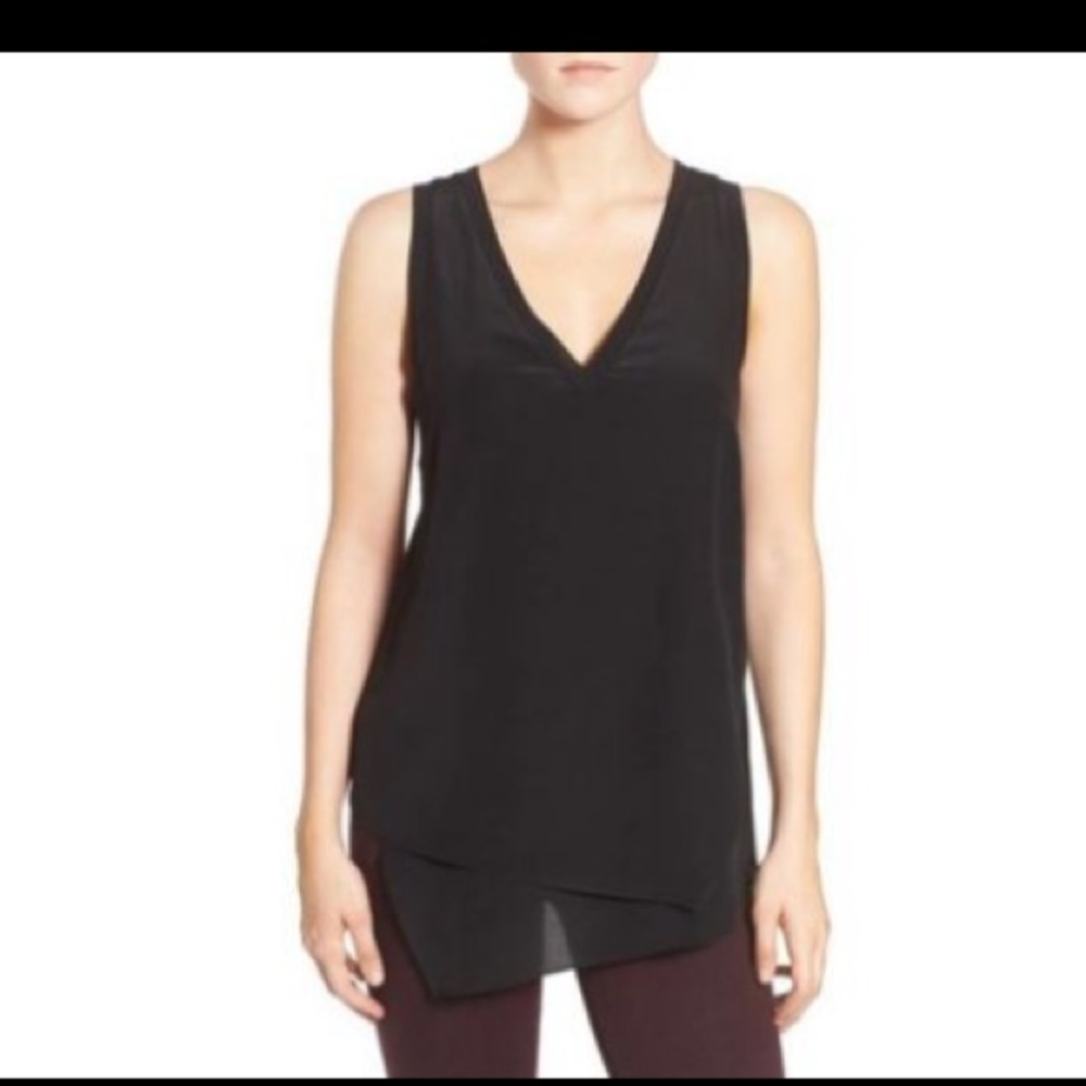 Trouve asymmetrical silk tank