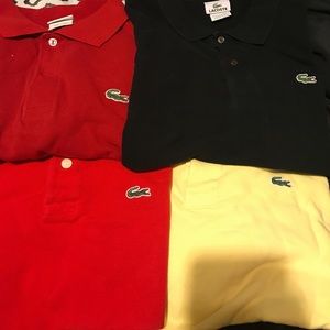 4 Lacoste polo