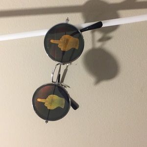Wasteland Hologram Middle Finger Sunglasses