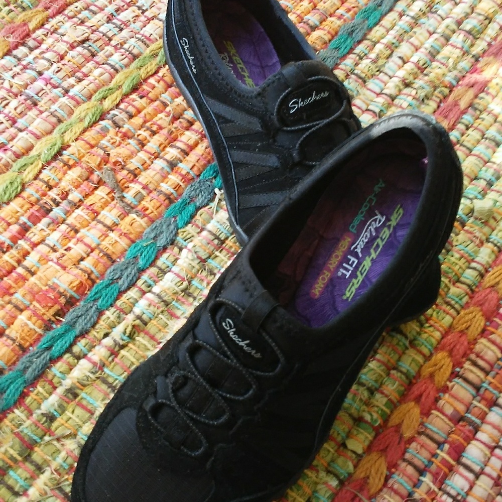 Black athletic shoes