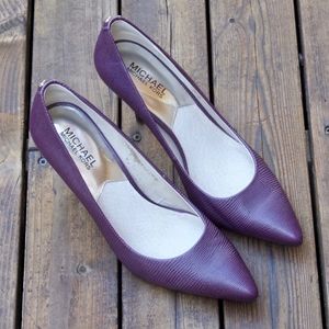 Michael Kors purple pumps