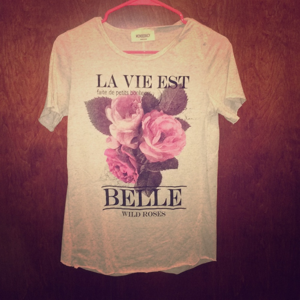 French Rose Graphic Tee
