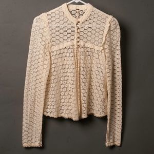 Free People Lace Blouse XS