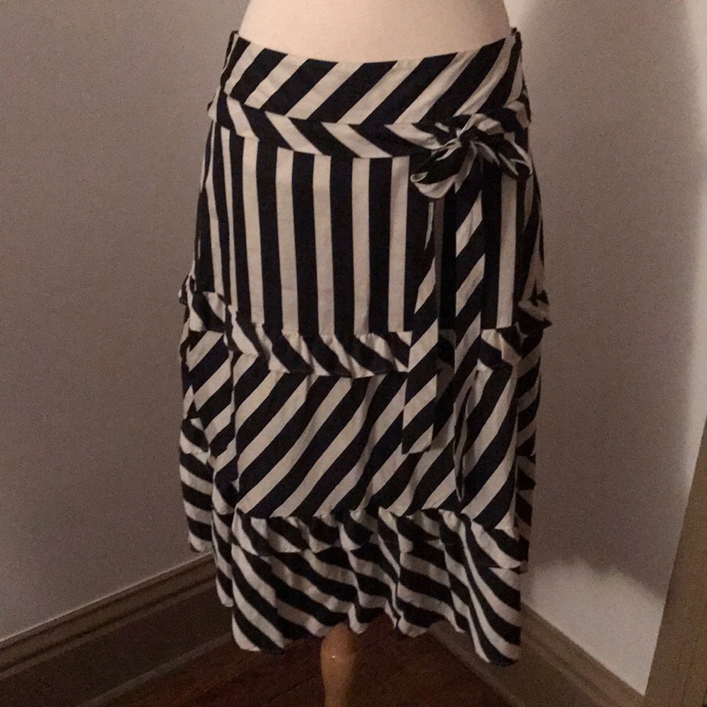 Classic Black&white stripe skirt by Ann Taylor