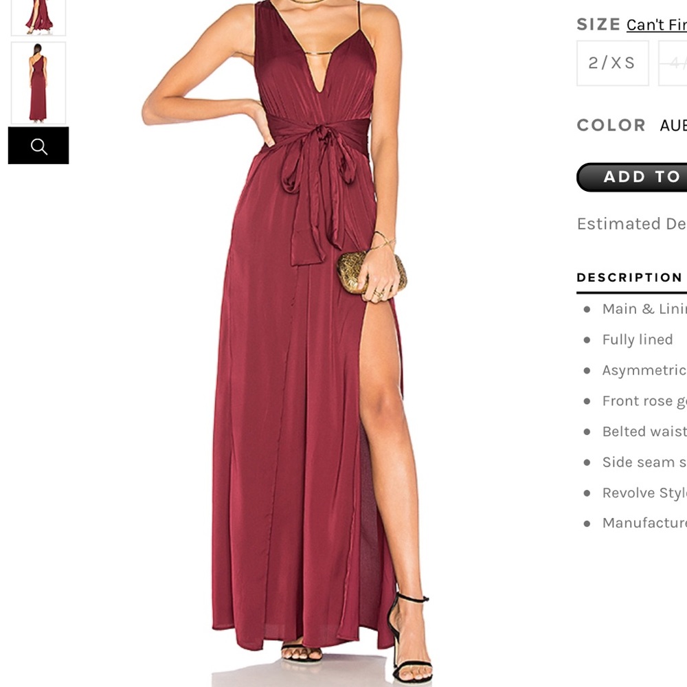 Red prom dress size 4