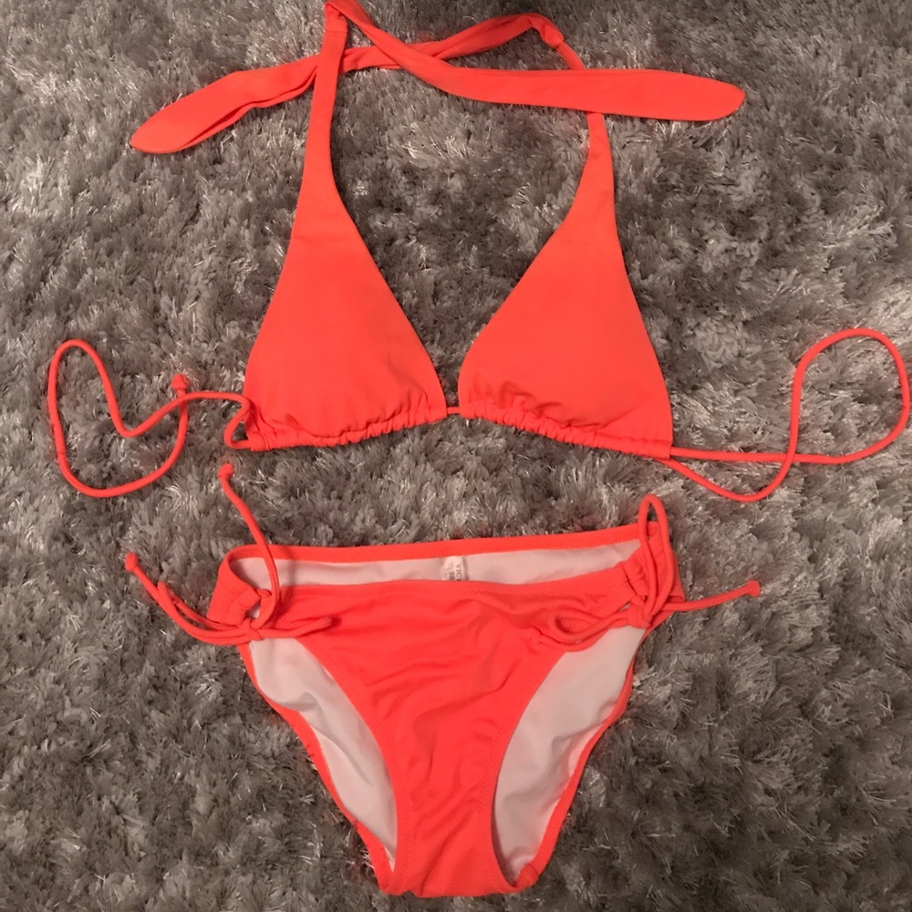 Bright orange Victoria's Secret Bikini Small