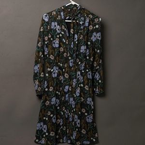 Banana Republic dark floral dress XS