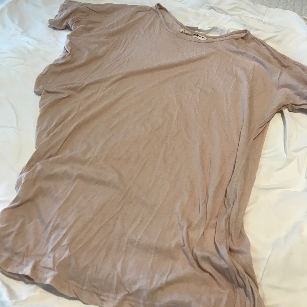 Graham & Spencer blush A-symmetrical top.