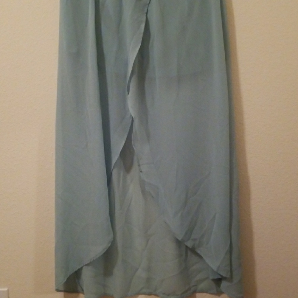 Teal flowing skirt
