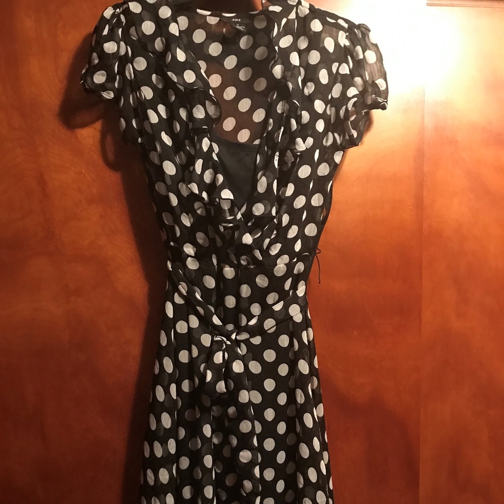 Black and White Polka Dot Dress