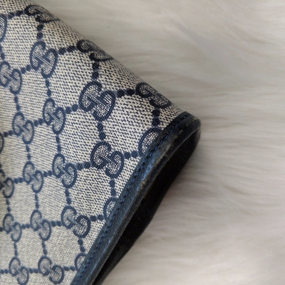 SOLD Rare Blue Authentic Vintage Gucci Tote SOLD - Picture 6 of 8