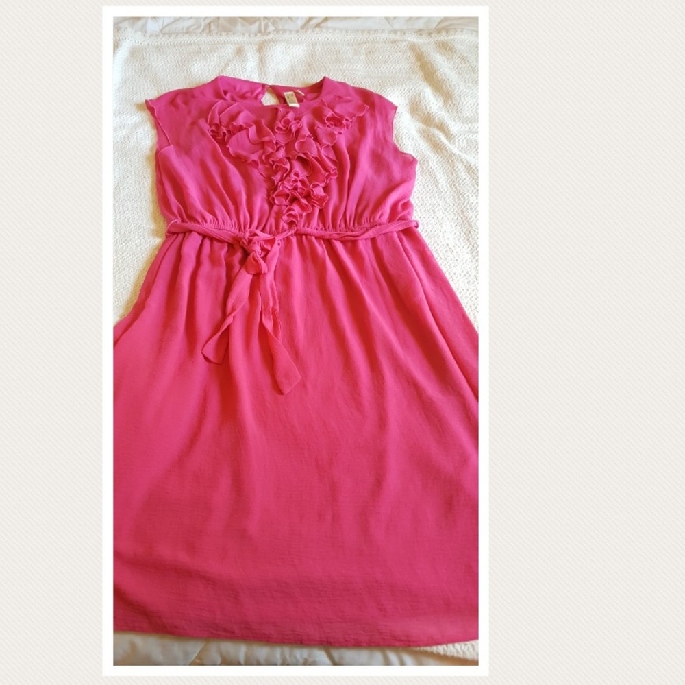 Pretty in Pink dress with ruffles