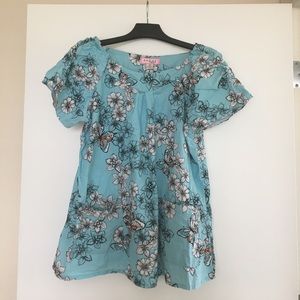 Koi Scrub Top (2X)