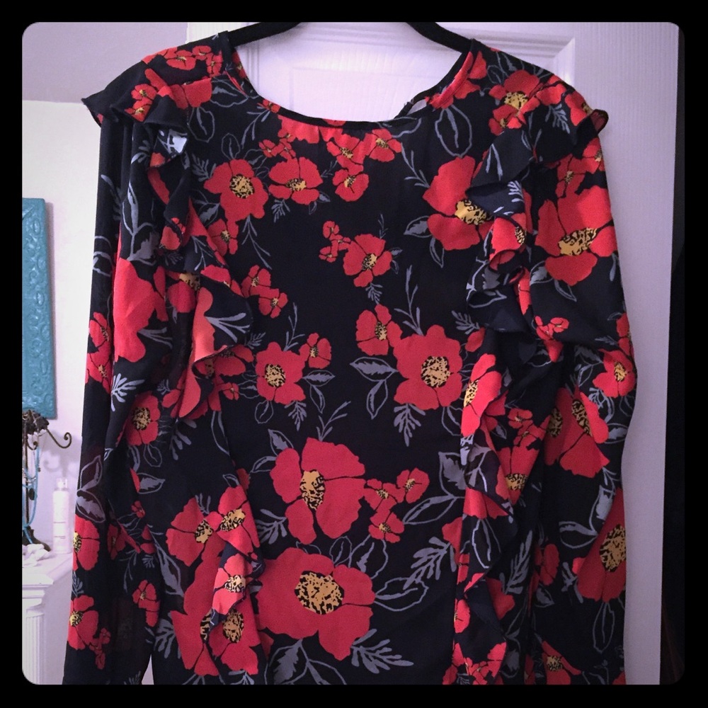 Sheer flower longsleeve free people