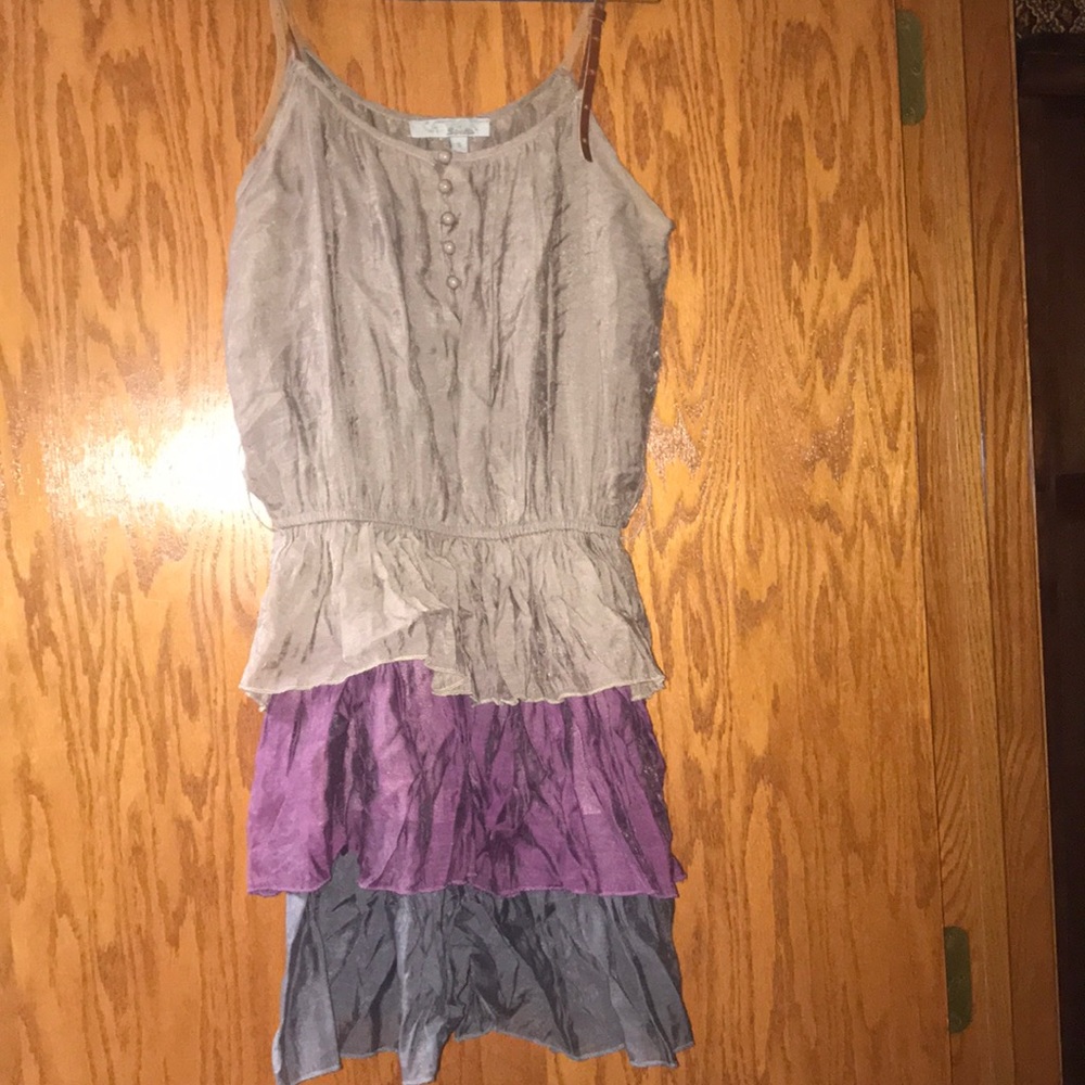 Boutique brand flattering comfy multicolor dress