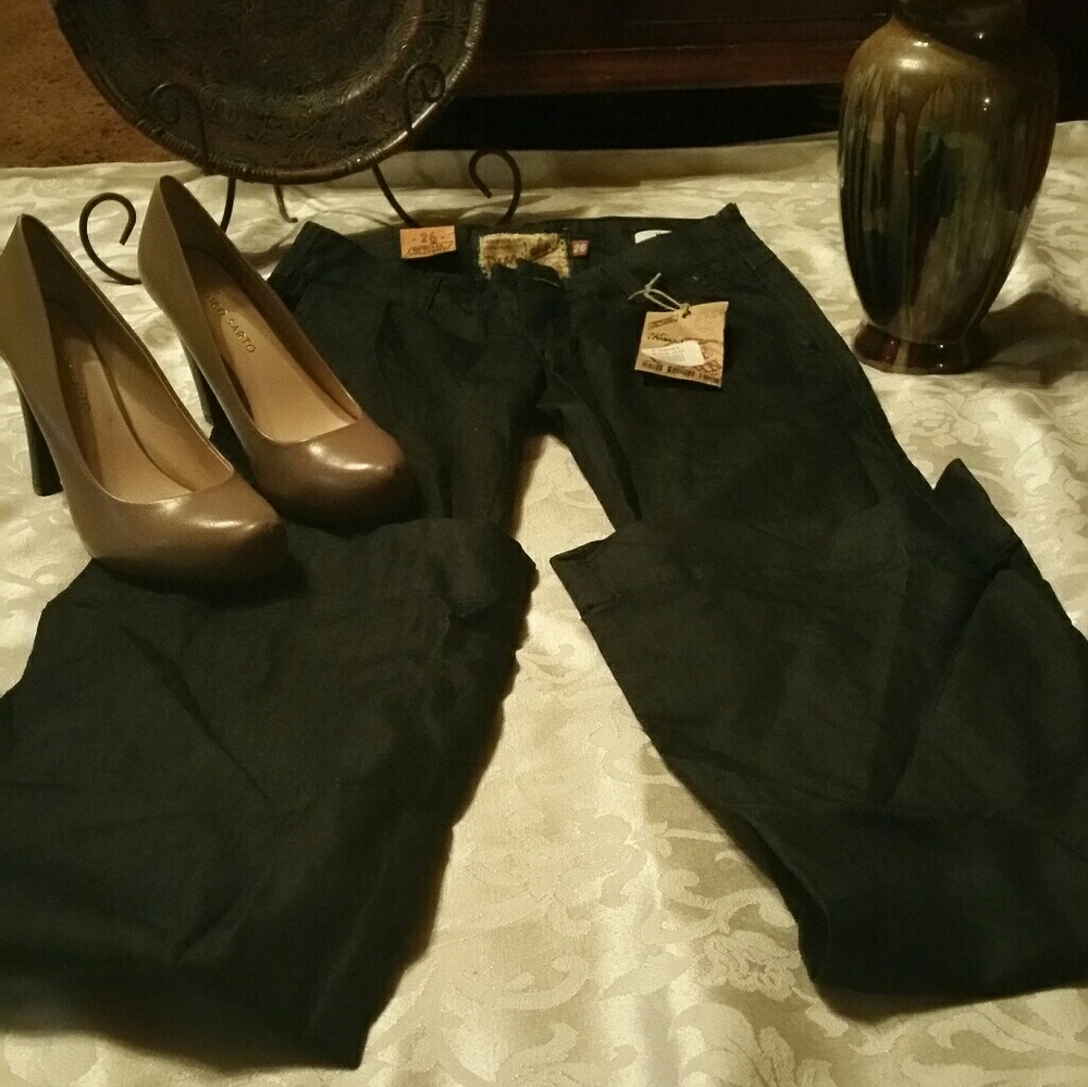 A pair of Dear John dark denim jeans