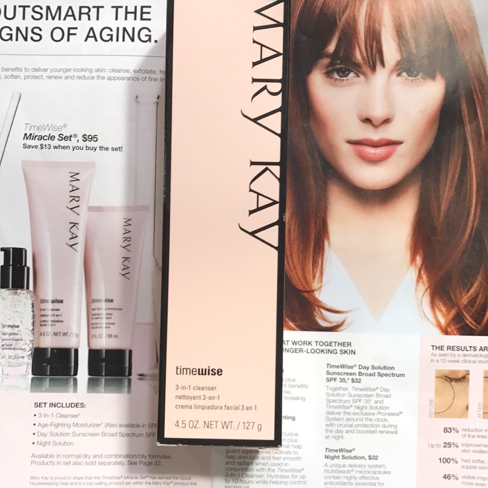 2017 timewise 3 in 1 cleanser by Mary Kay.