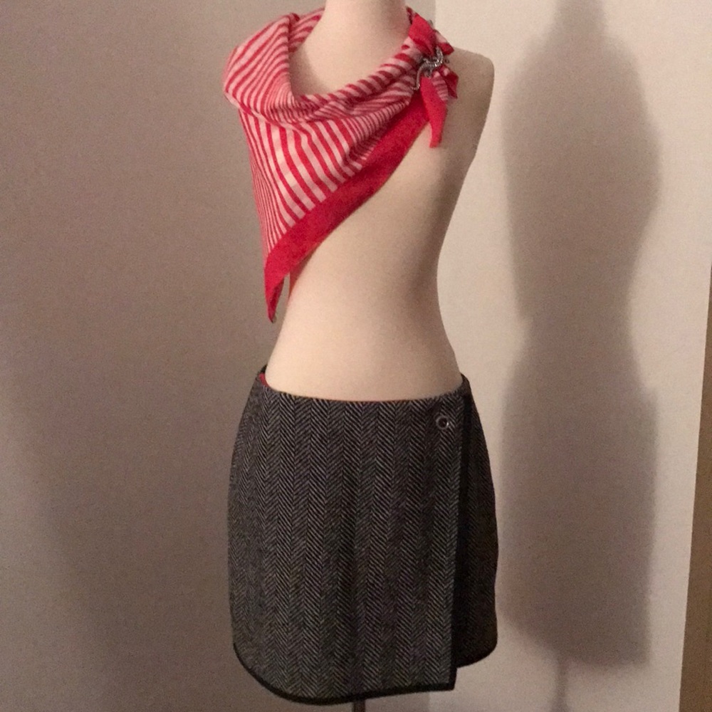 Fun wool wrap skirt by Tommy Hilfiger.