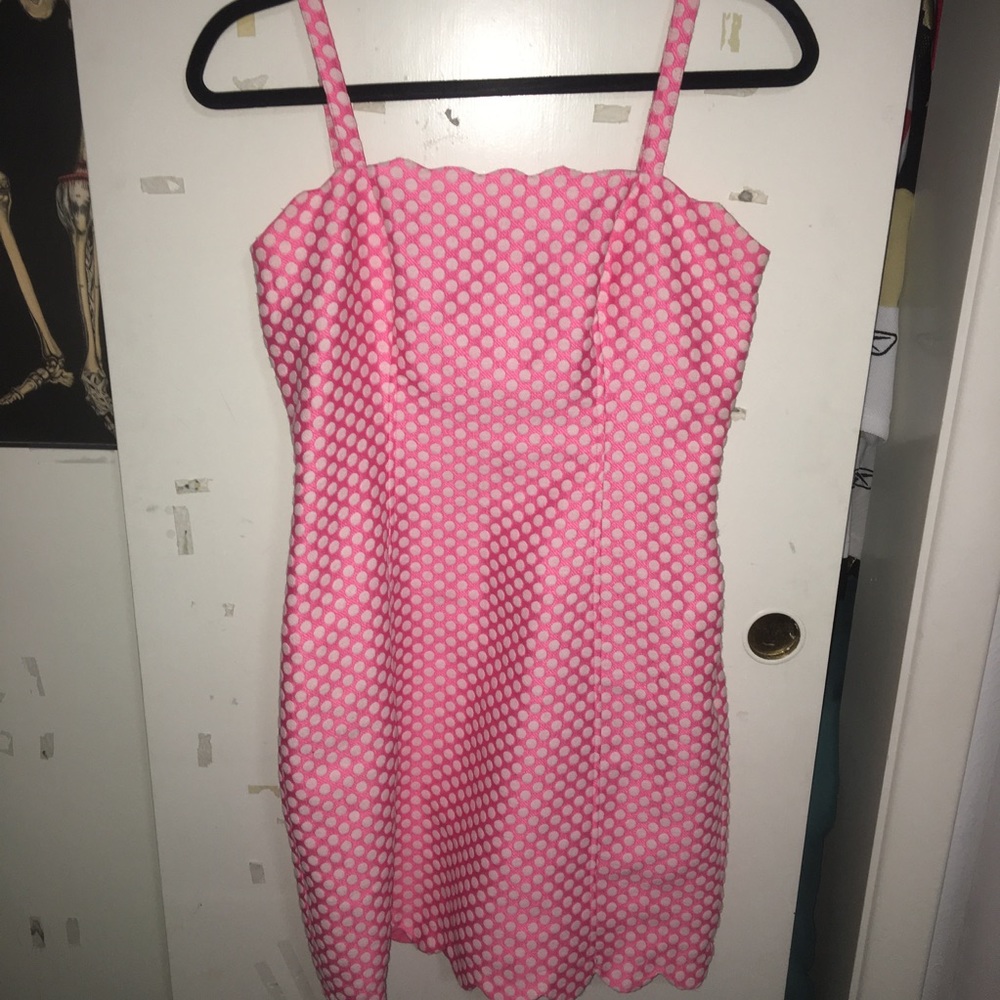 Pink and White Dress