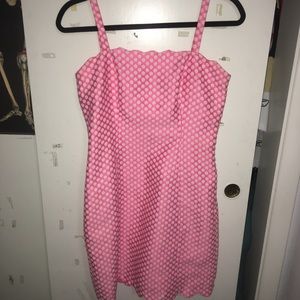 Pink and White Dress