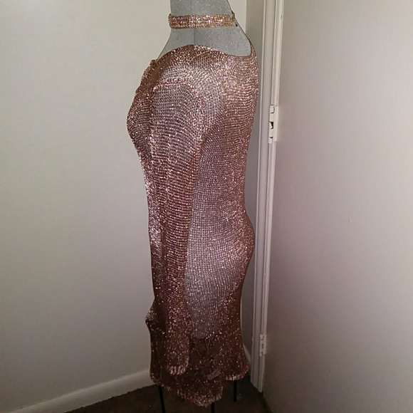 Sexy Metallic Knit Dress....size 2x and 3x - Picture 3 of 4