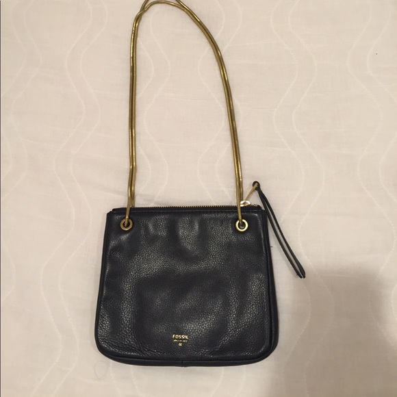 nwt FOSSIL Leather Crossbody - Picture 2 of 8