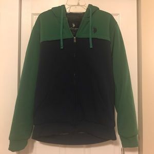 NWT U. S. Polo Assn. Sherpa Lined Zip Jacket