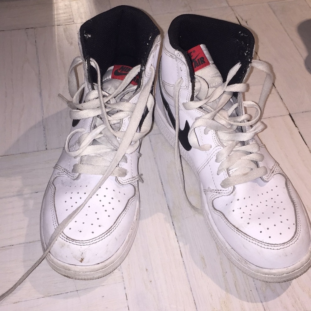 Real leather Jordan AJ 1 mid