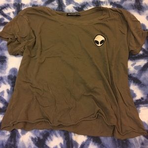 Camo green Brandy Melville alien top cropped