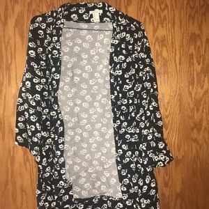 Lightweight floral cardigan