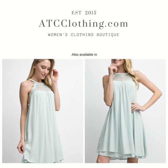 Babydoll Dress with Lace Detailing - Picture 5 of 5