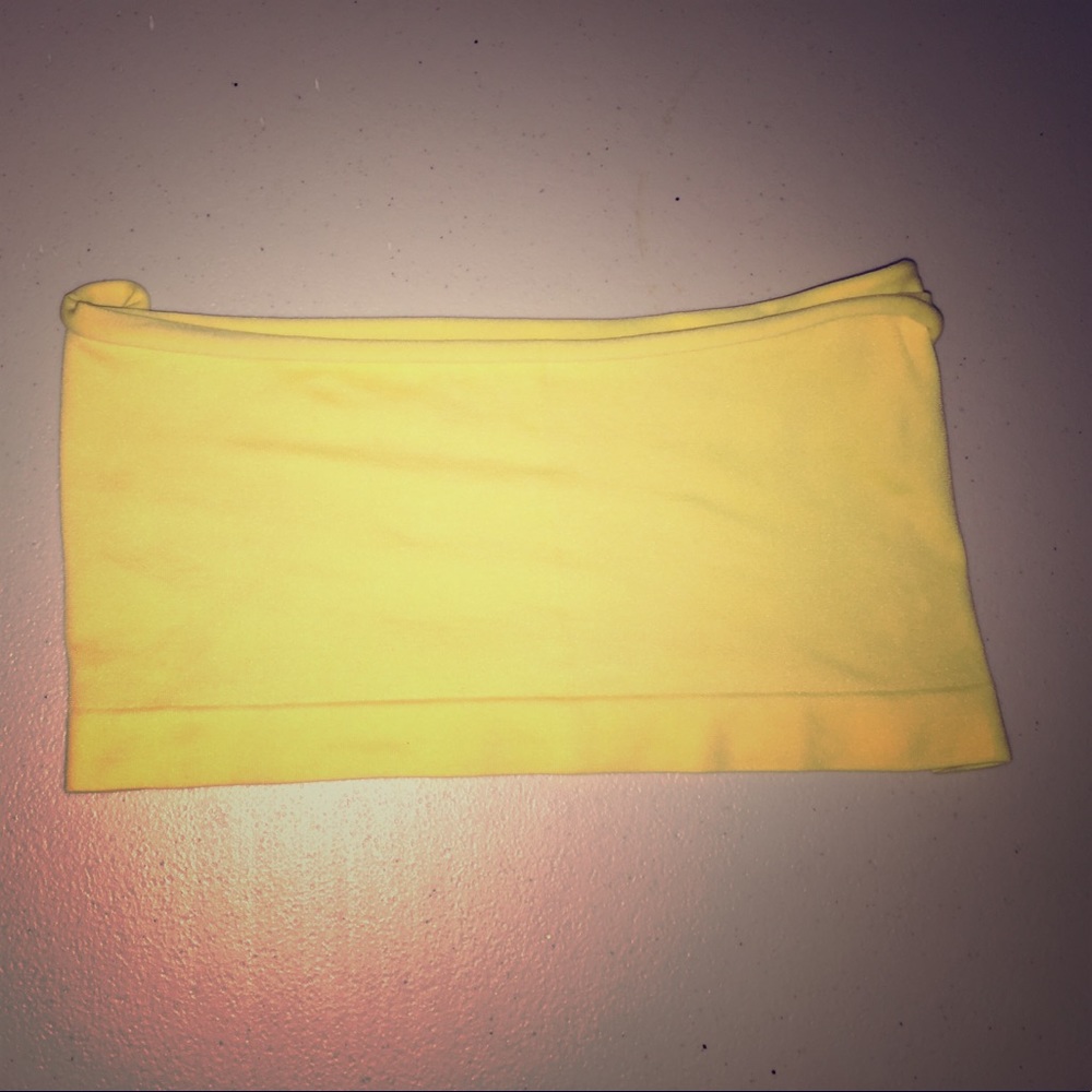 Yellow tube top