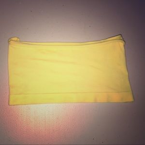 Yellow tube top