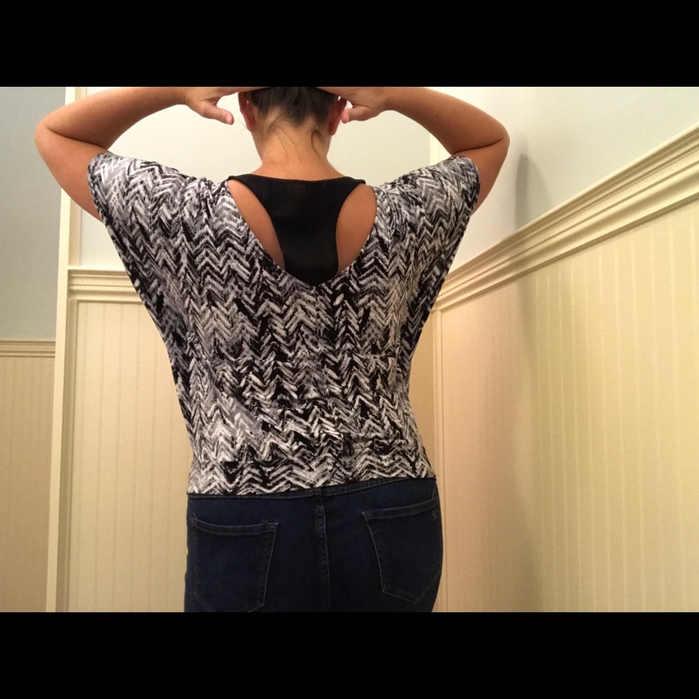 Express Black shirt with razor back