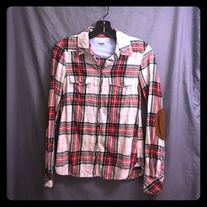 H&M plaid button down shirt
